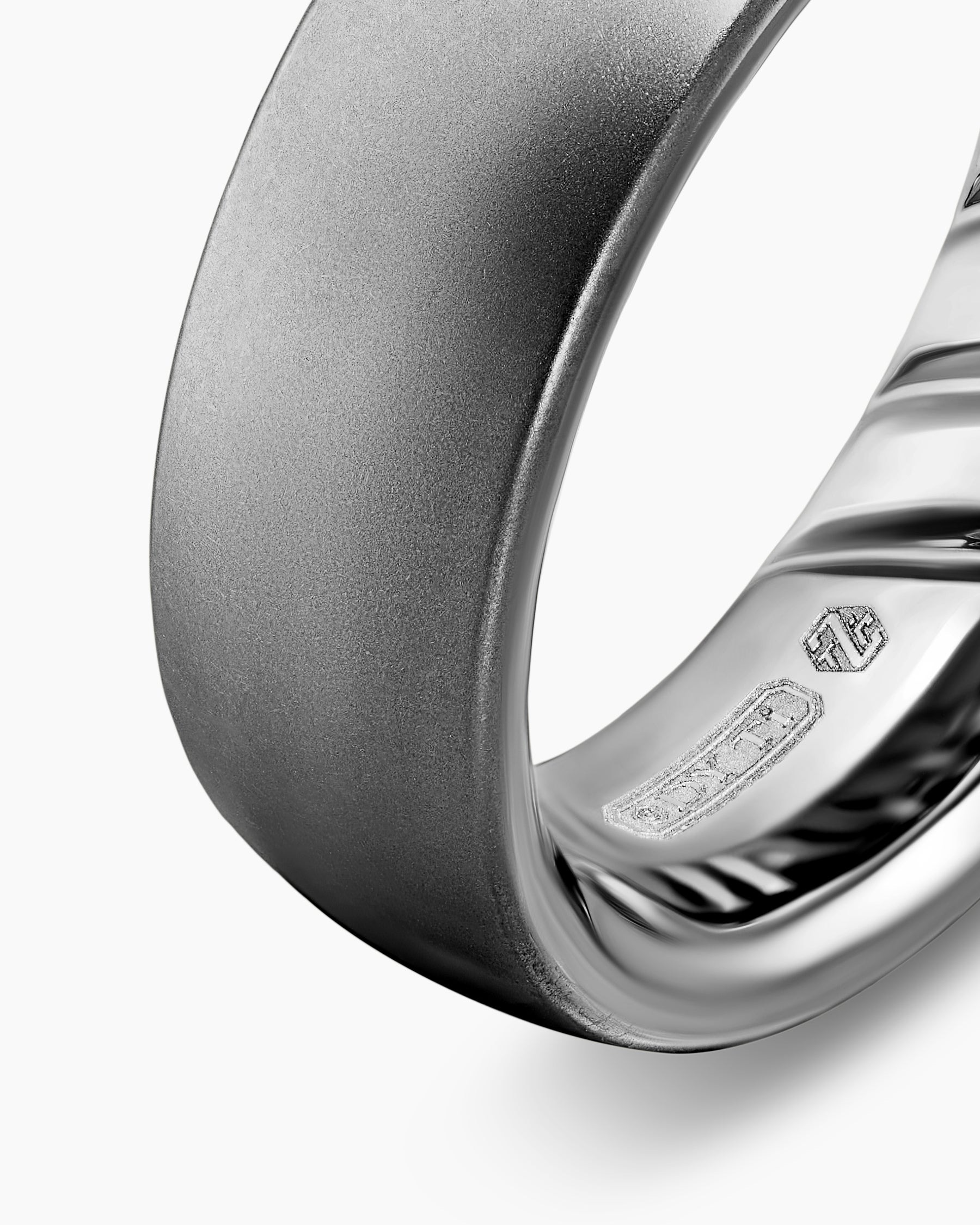 Streamline Band Ring in Anthracite Titanium, 7.6mm - Image 4