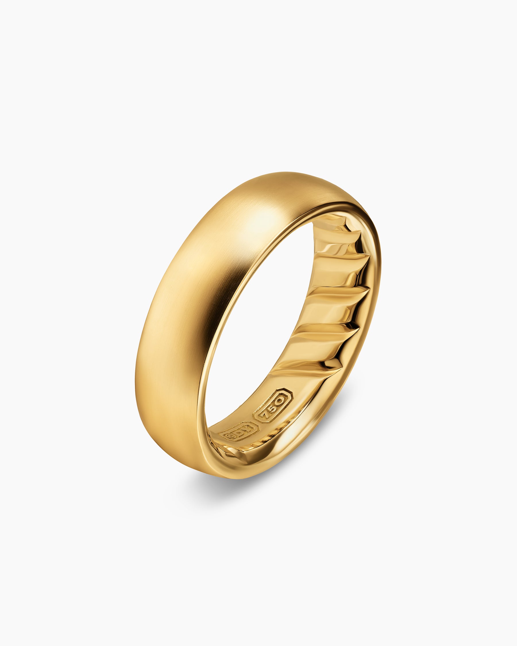 Alternative view of Streamline Band Ring in 18K Yellow Gold, 6.2mm
