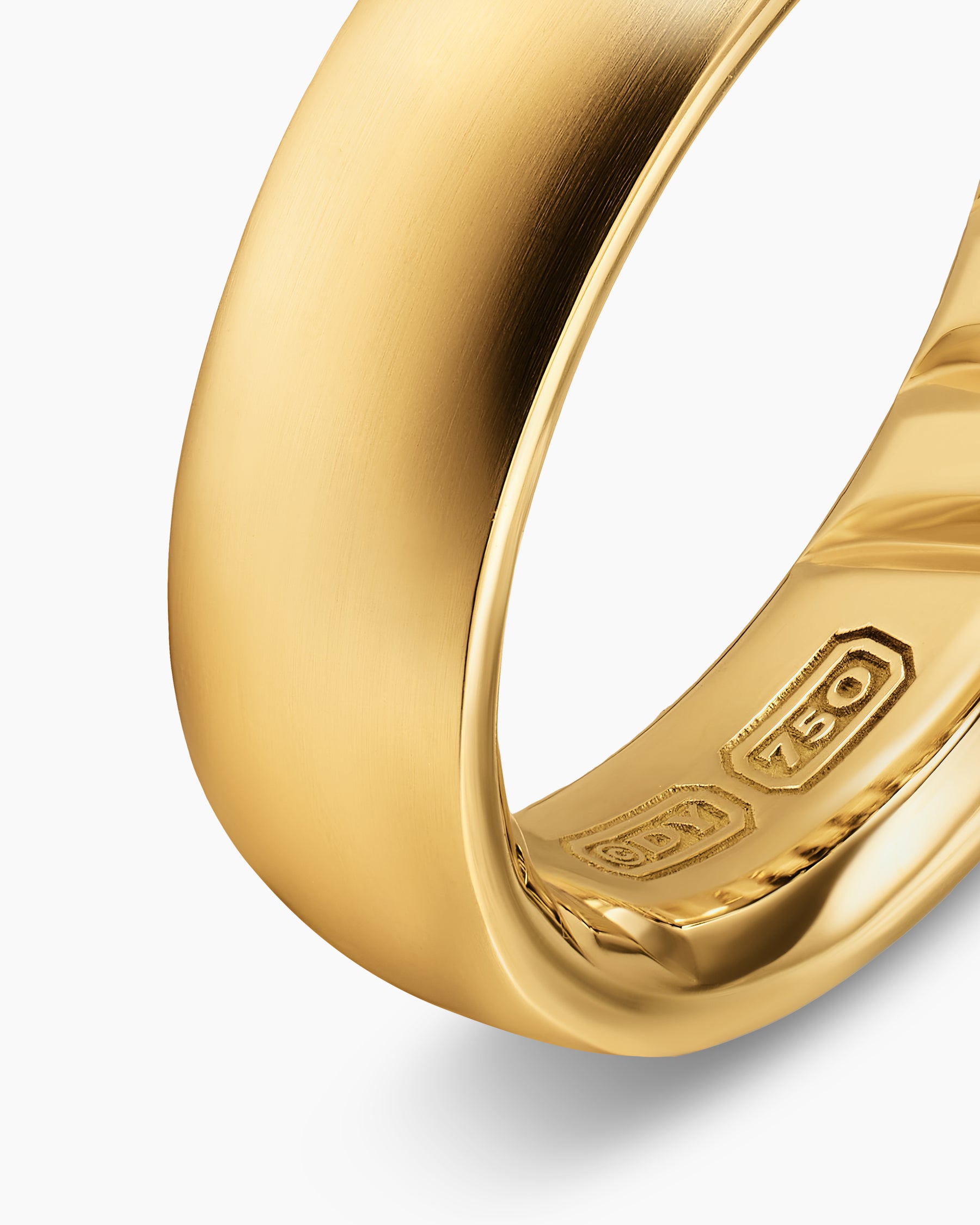 Streamline Band Ring in 18K Yellow Gold, 6.2mm - Image 4