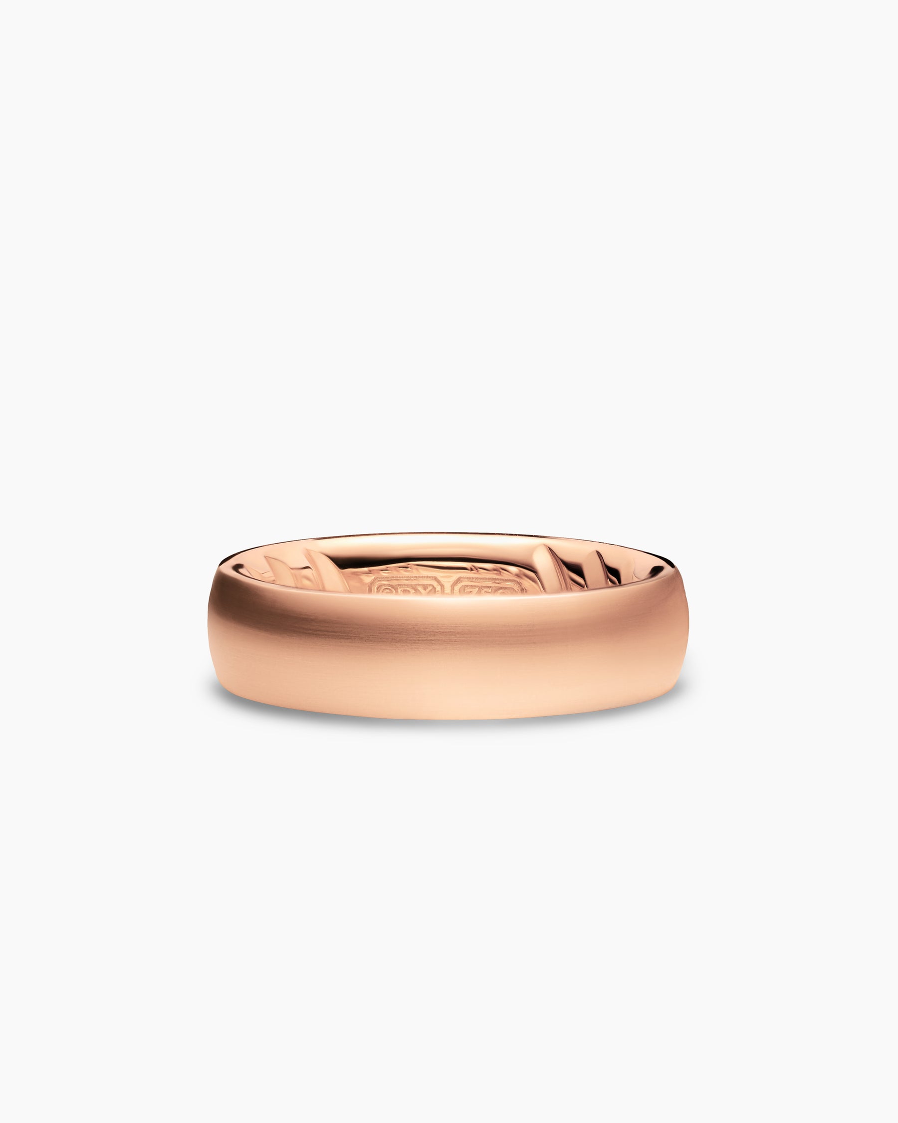 Streamline Band Ring in 18K Rose Gold, 6.2mm