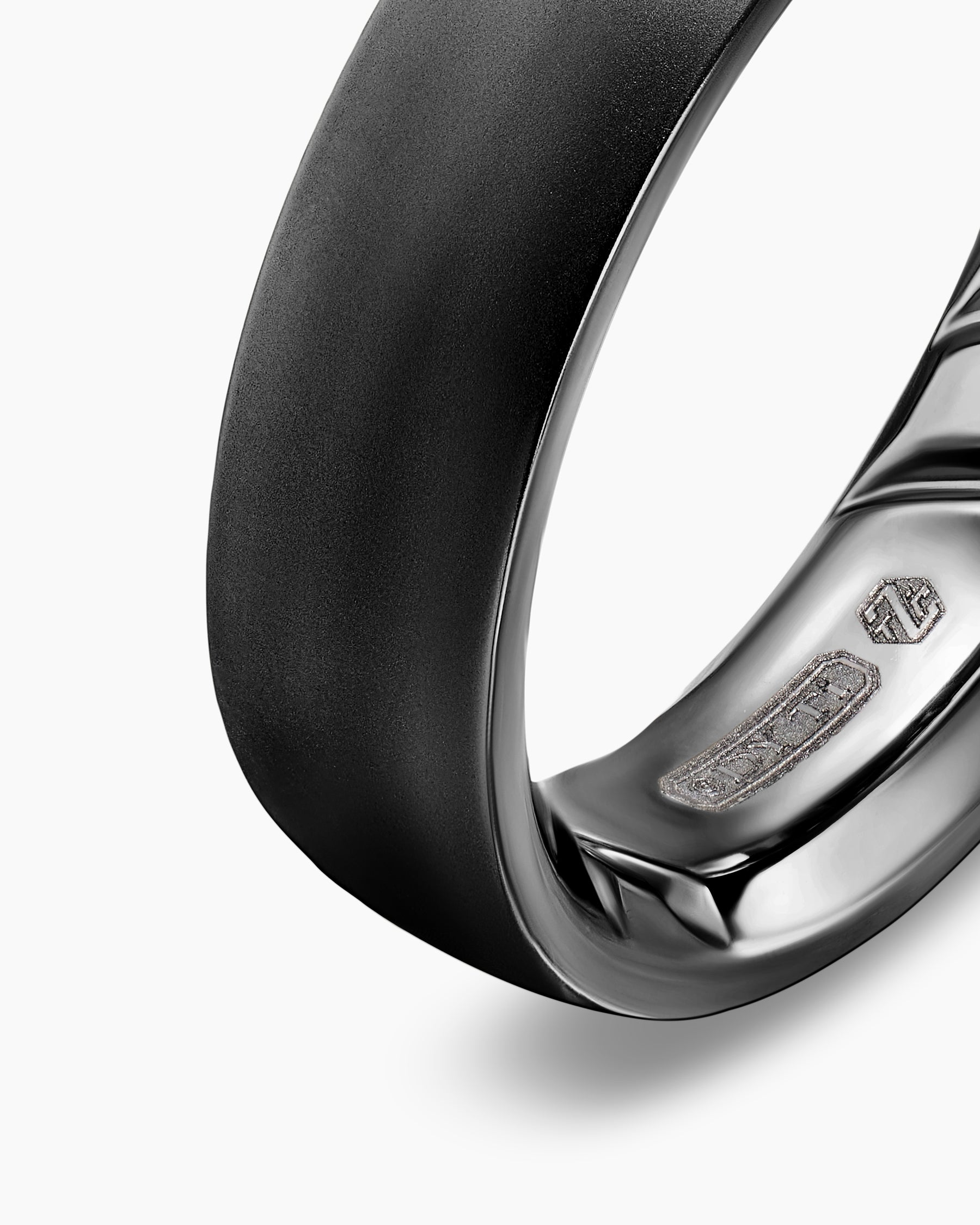 Streamline Band Ring in Black Titanium, 6.2mm - Image 4