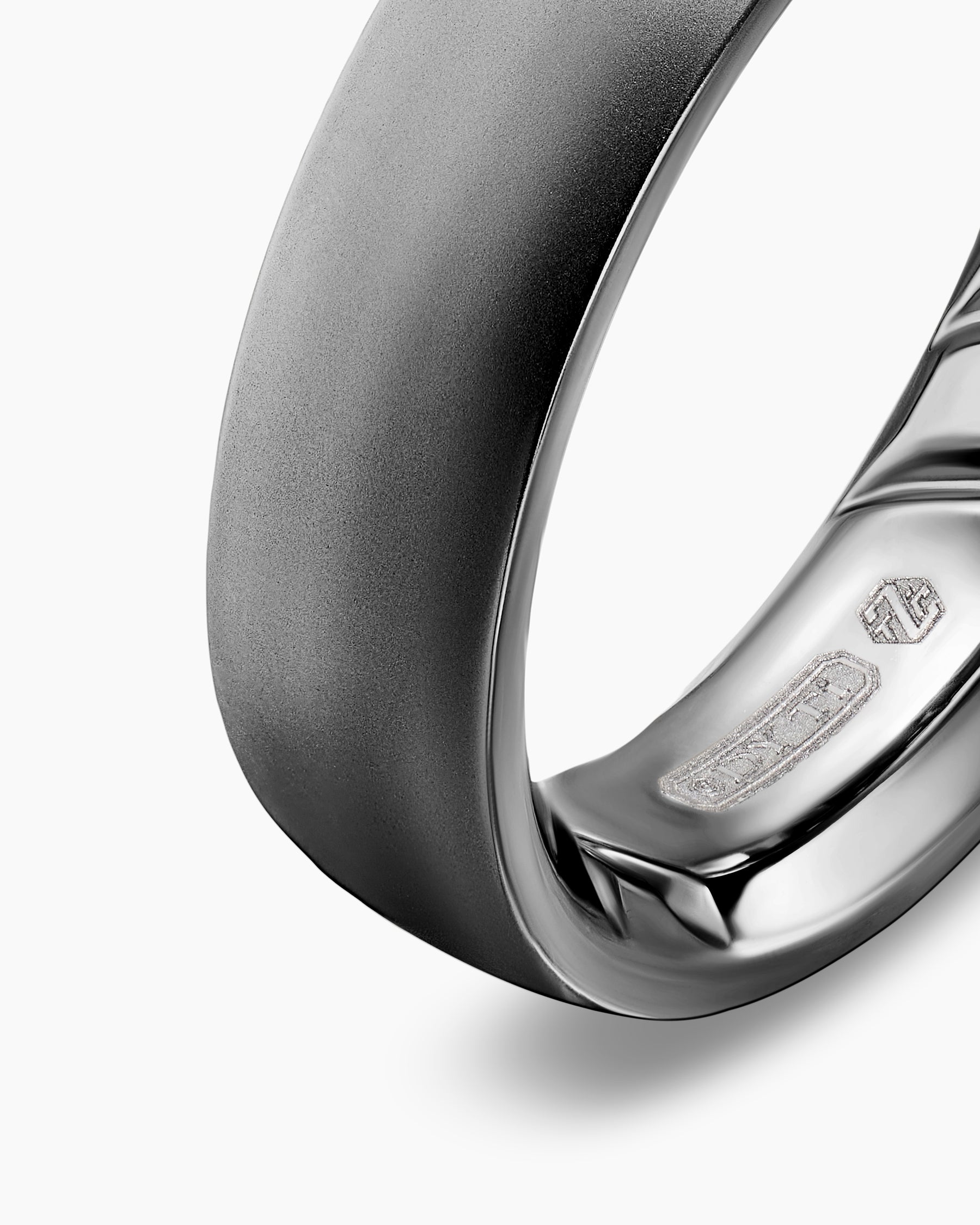 Streamline Band Ring in Anthracite Titanium, 6.2mm - Image 4