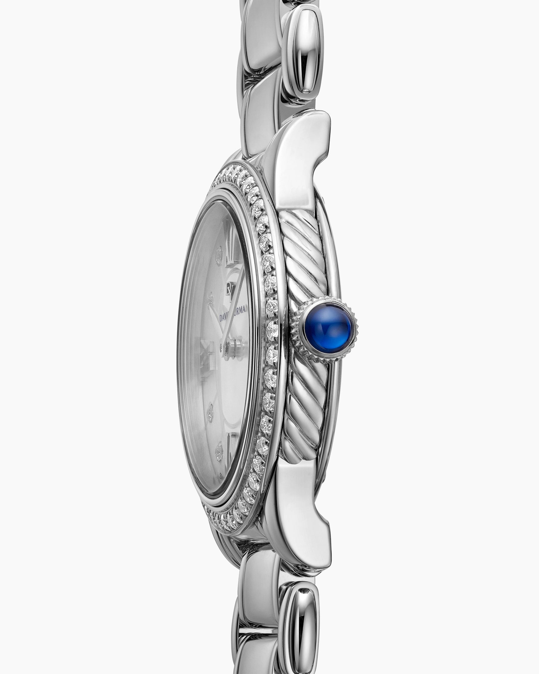 Alternative view of Classic Quartz Watch in Stainless Steel with Diamond Bezel, 30mm