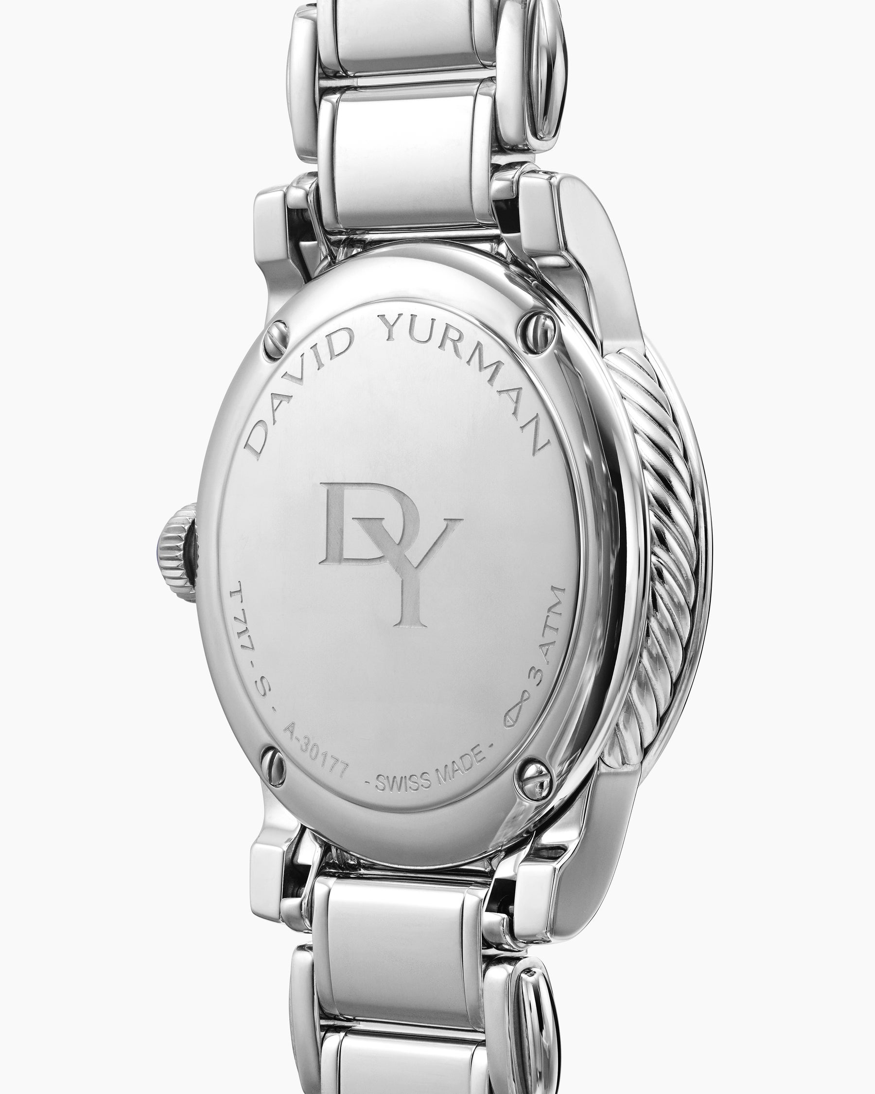 Classic Quartz Watch in Stainless Steel with Diamond Bezel, 30mm - Image 3