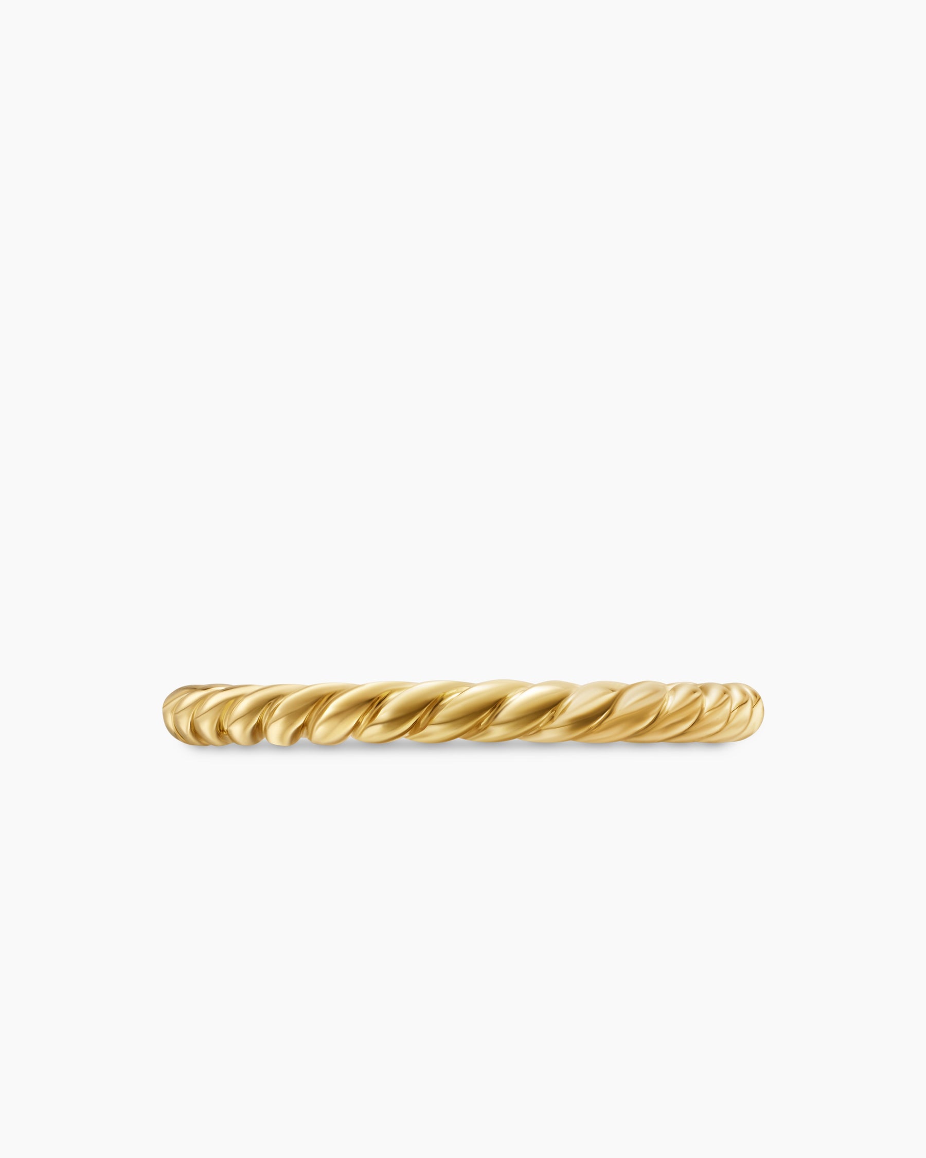 DY Cable Band Ring in 18K Yellow Gold, 2mm - Image 4