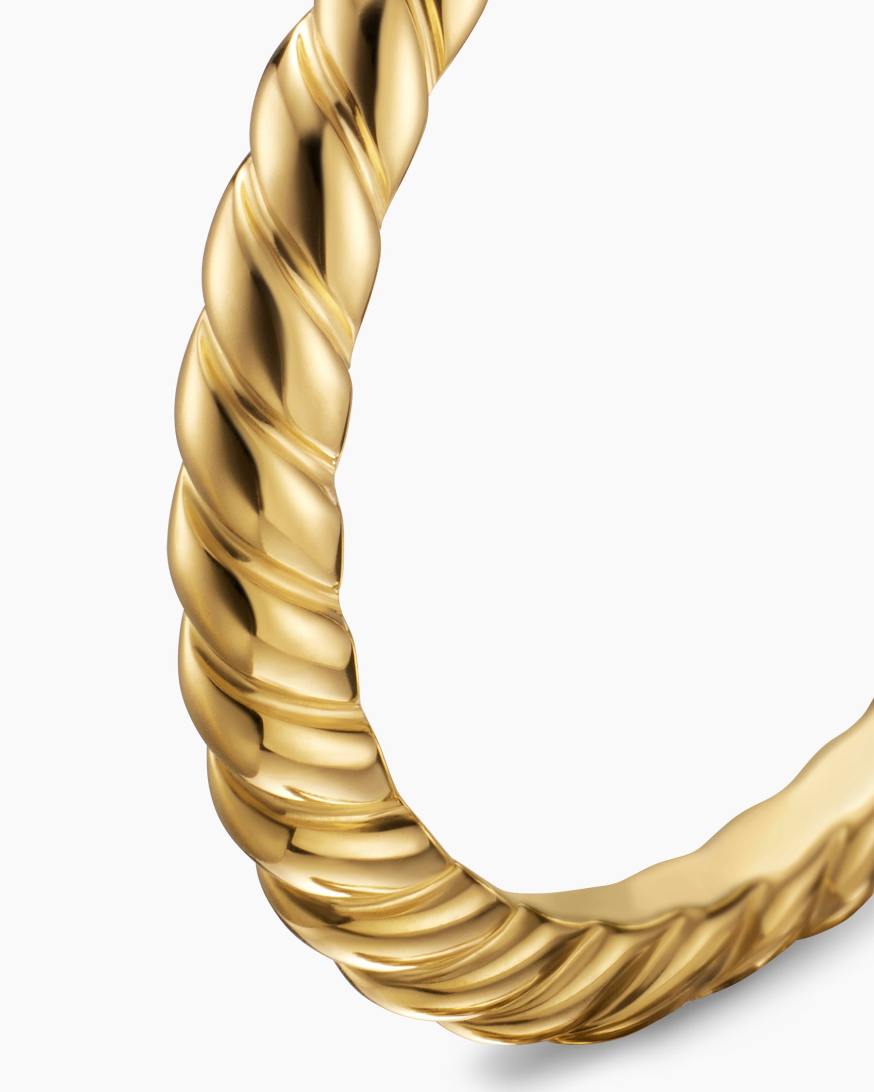 DY Cable Band Ring in 18K Yellow Gold, 2mm - Image 6
