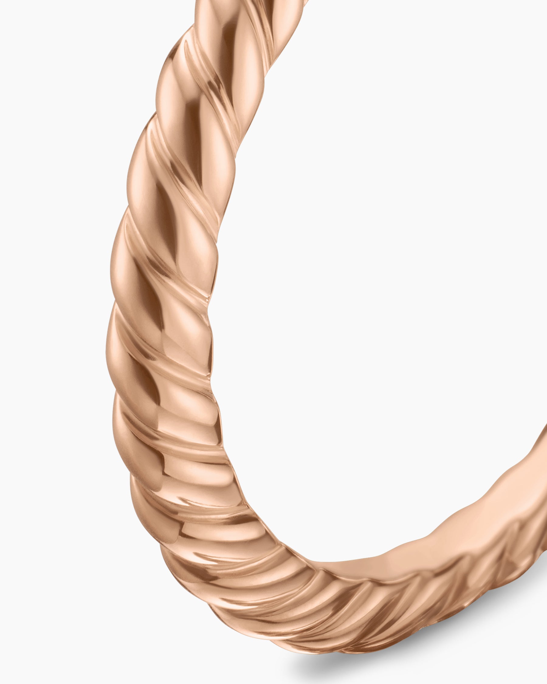 DY Cable Band Ring in 18K Rose Gold, 2mm - Image 6