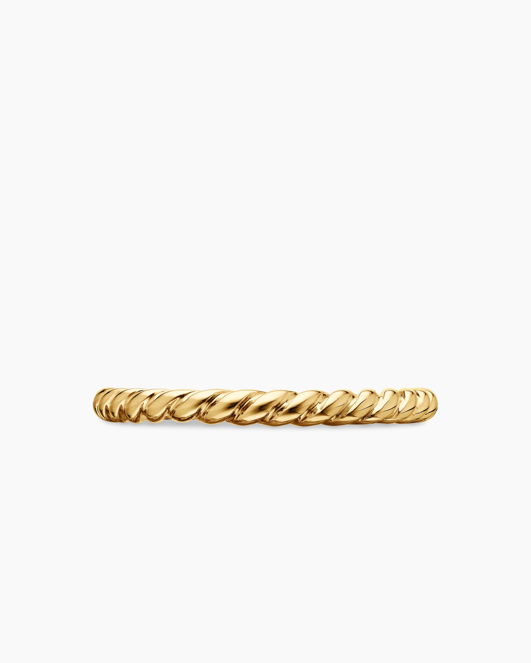 DY Cable Band Ring in 18K Yellow Gold, 3mm - Image 4