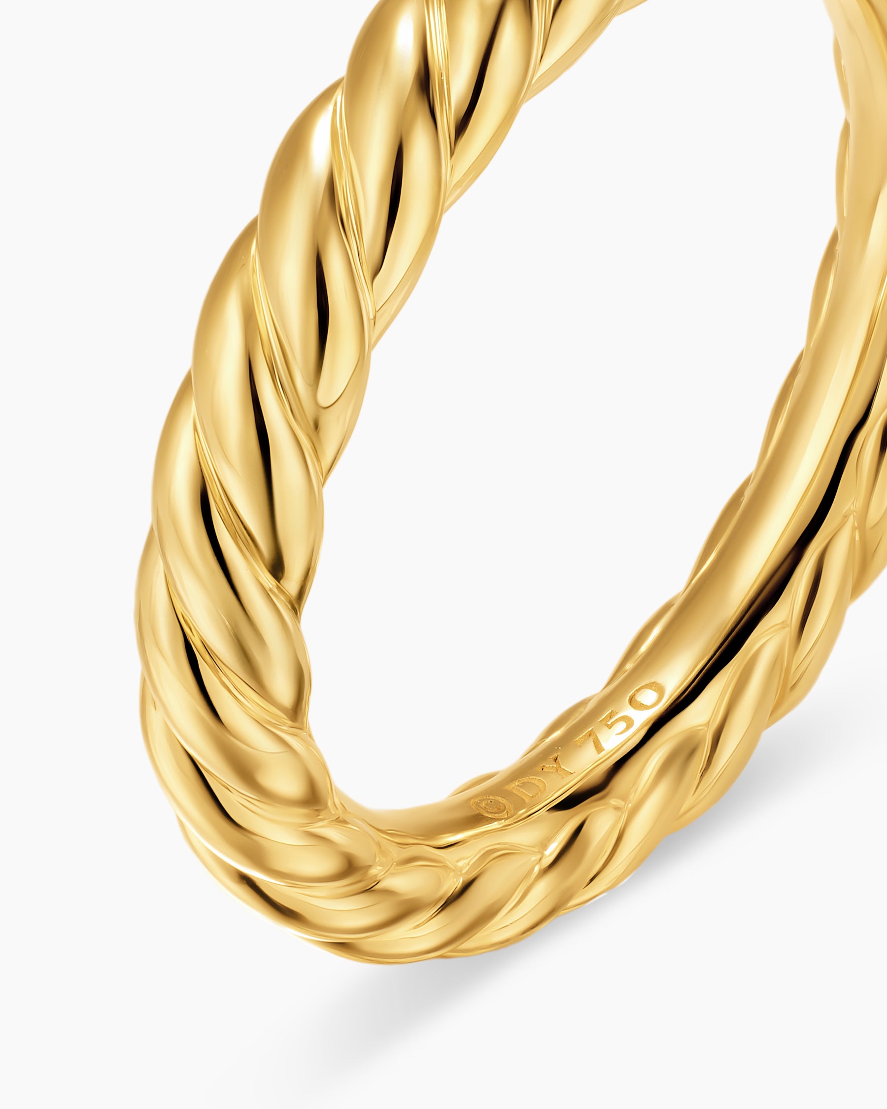 DY Cable Band Ring in 18K Yellow Gold, 3mm - Image 5