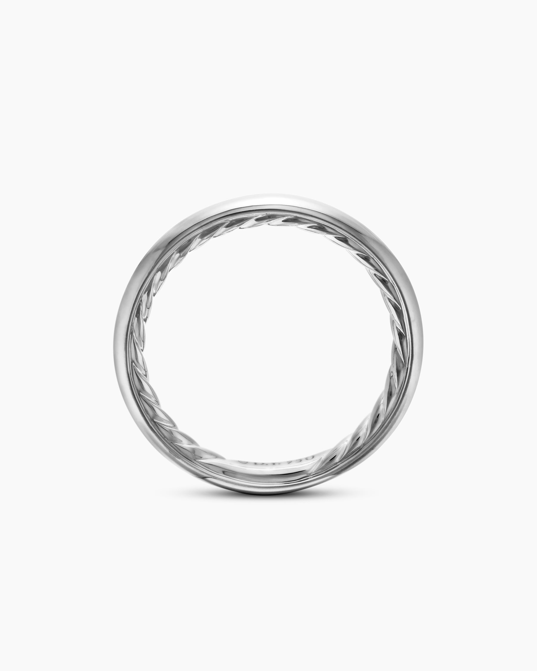 DY Eden Band Ring in Platinum, 2.5mm - Image 5