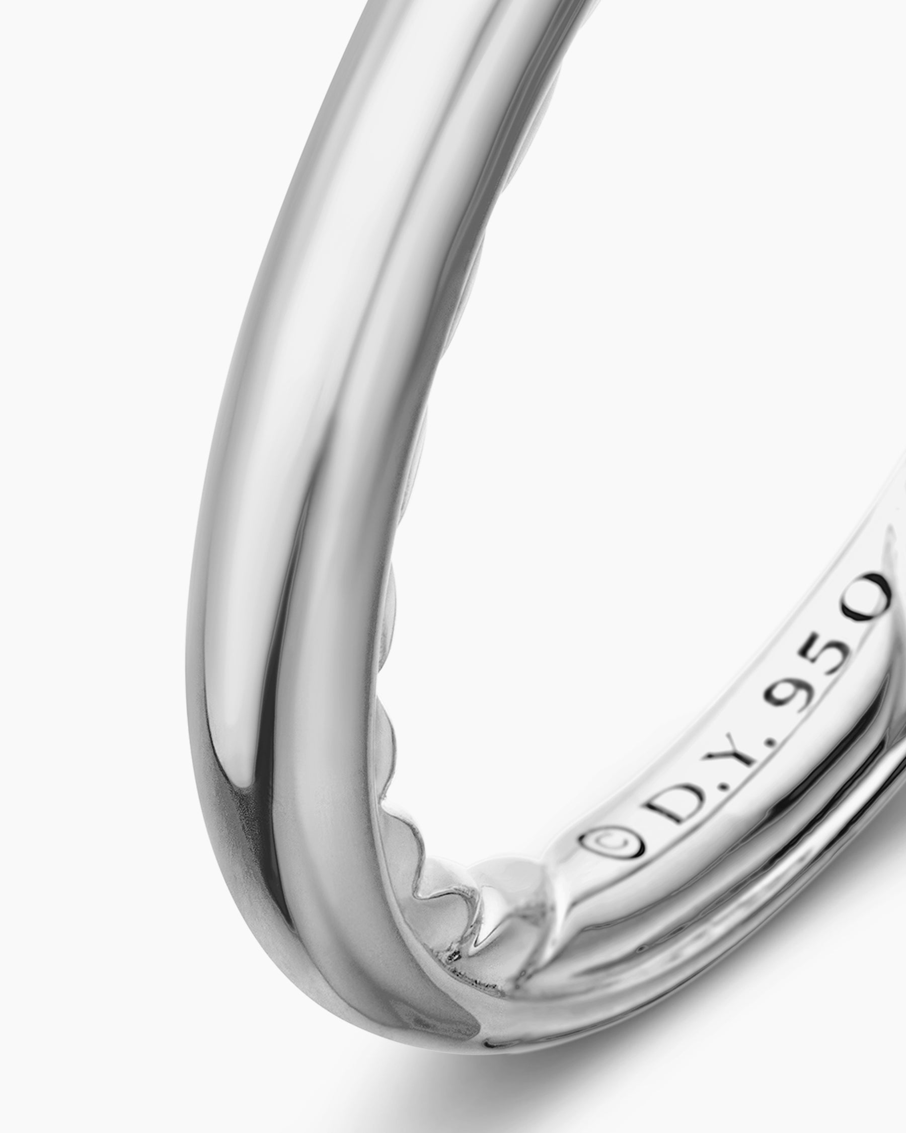 DY Eden Band Ring in Platinum, 2.5mm - Image 6