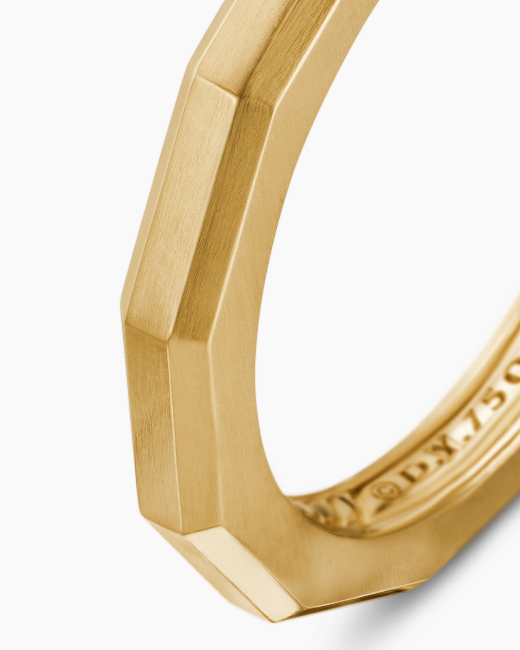 DY Delaunay Faceted Band Ring in 18K Yellow Gold, 2.5mm - Image 6
