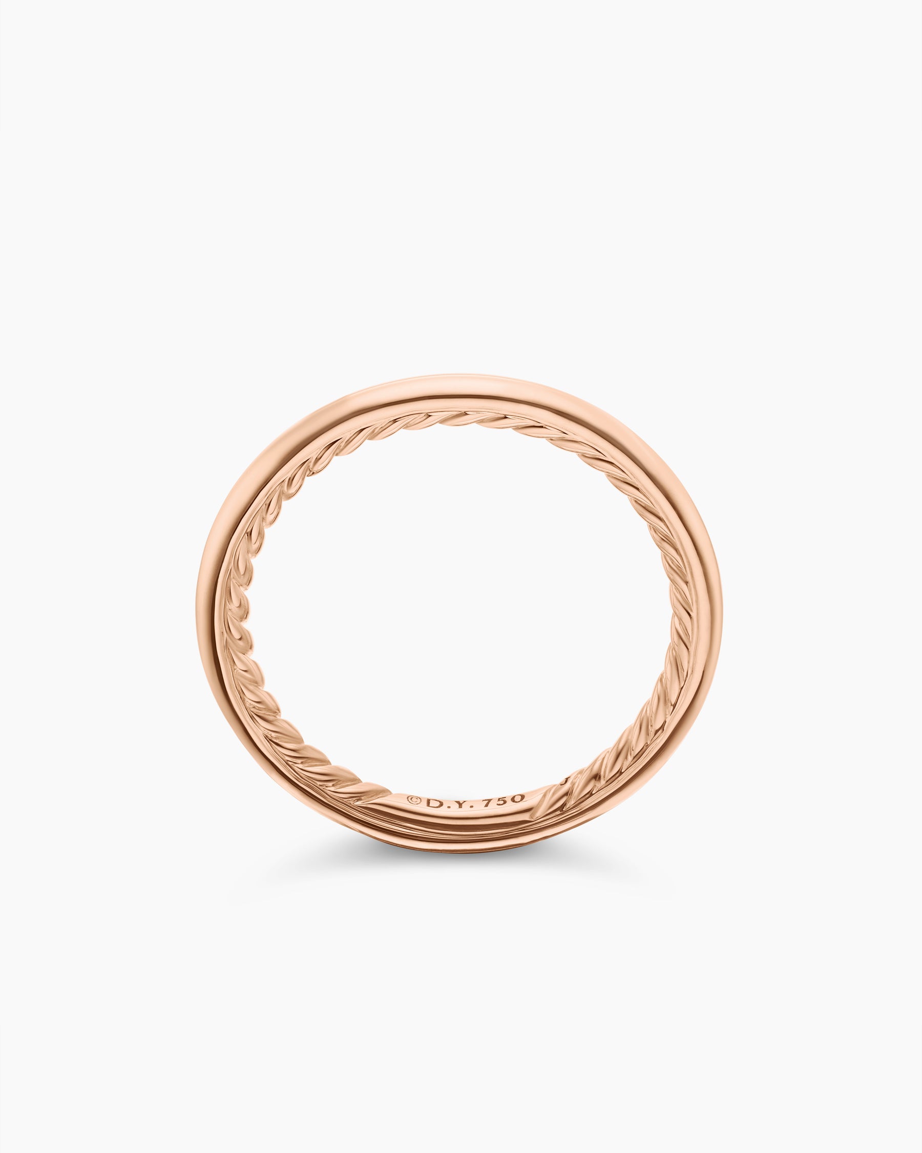 DY Eden Band Ring in 18K Rose Gold, 2mm - Image 5
