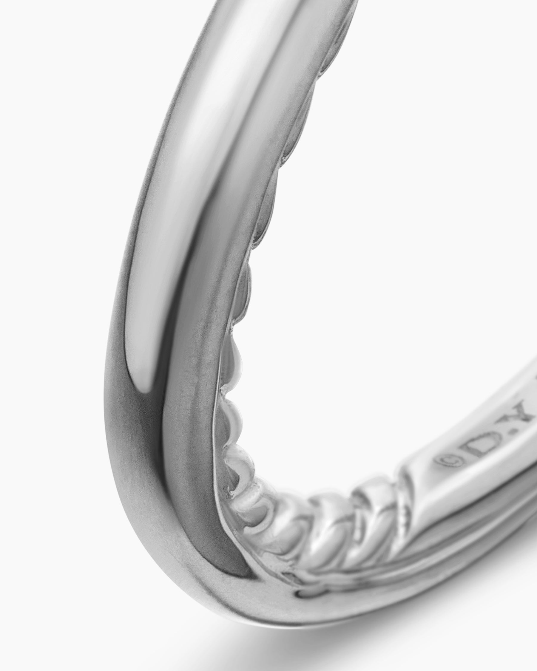 DY Eden Band Ring in Platinum, 2mm - Image 6