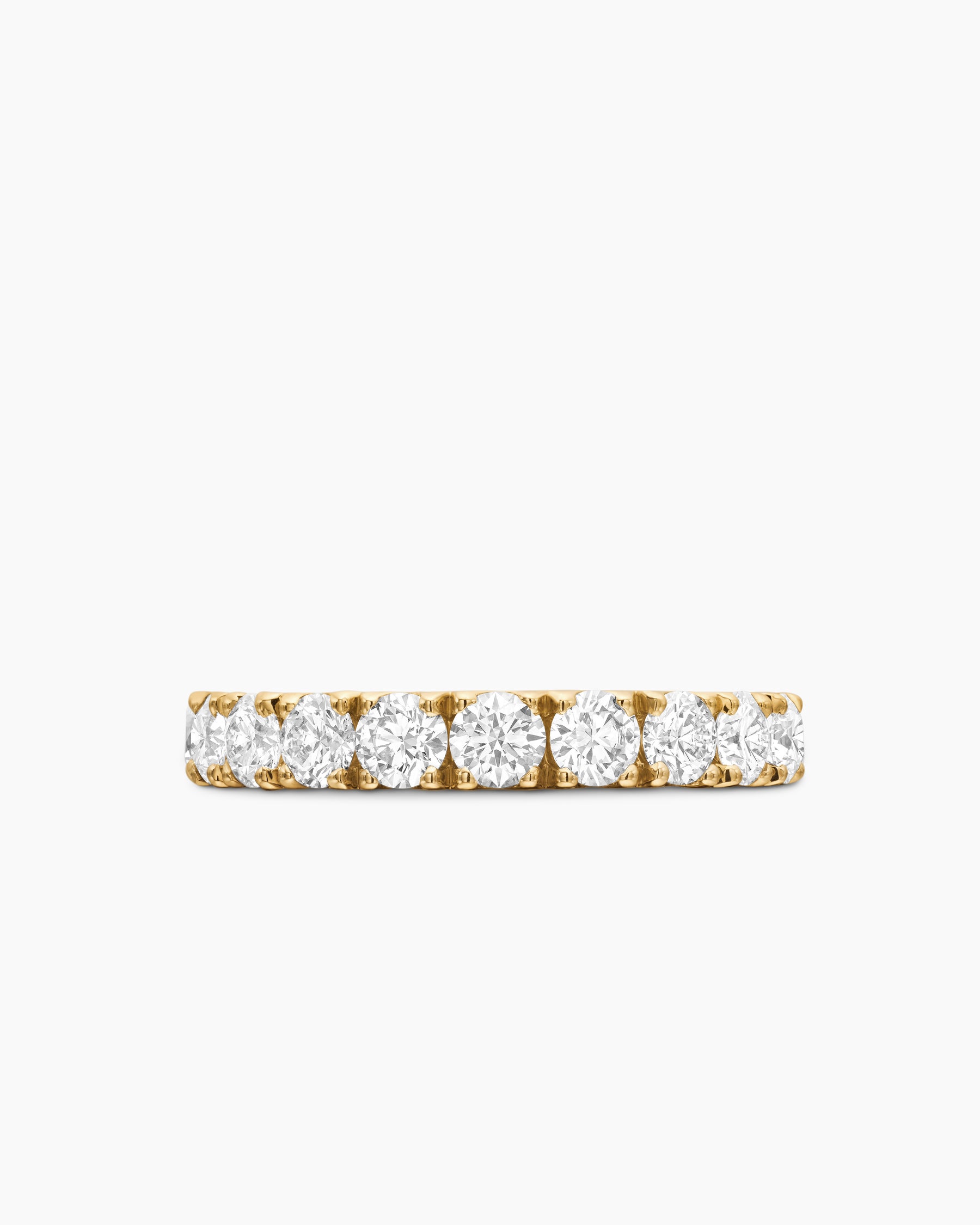 DY Eden Band Ring in 18K Yellow Gold with Diamonds, 3.6mm - Image 4