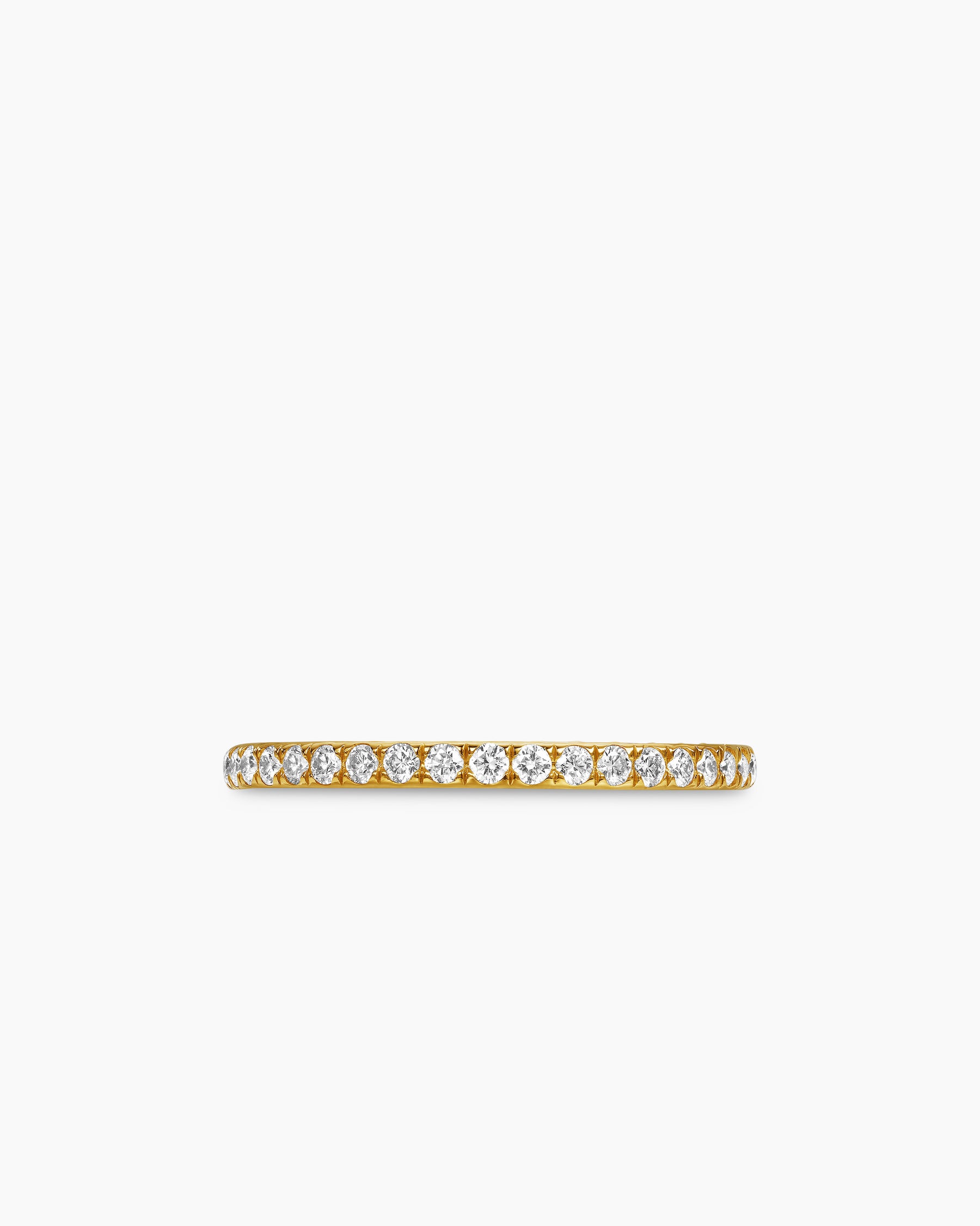 DY Eden Partway Band Ring in 18K Yellow Gold with Diamonds, 1.85mm - Image 4
